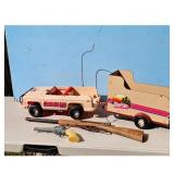 Vintage Barbie Dream Camper and Car Toy Lot