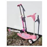2 Pink Scooters for Kids - Radio Flyer & Hellow Ki