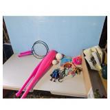 Assorted Kids Toys Lot - Badminton Rackets, Figure