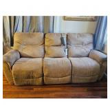 Power Reclining Sofa - Tan Fabric