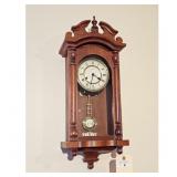 Vintage Wooden Wall Clock with Pendulum
