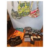 Lot of 10 Assorted Womens Handbags and Wallets