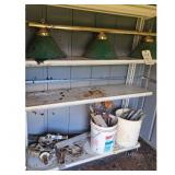 Vintage 3-Light Green Cone Shade Pool Table Light