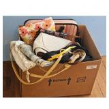 Michael Kors Tote Bag & Striped Bag Lot