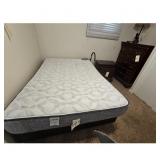 Mattress Set w/ Wooden Dressers and Night Stand