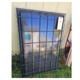 Heavy Duty Black Metal Dog Crate with Tray