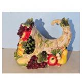 Cornucopia Fruit Harvest Ceramic Cornucopia