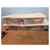 Clearview Storage Totes with Lids - Set of 2 w/Chr