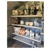 Assorted Garden Statues and Planters Lot