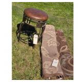 Counter Stool and Area Rug Set
