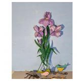 Decorative Metal Bird/ Fly Flower Garden Art Lot