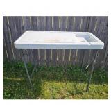 Portable Folding Utility Table with Sink