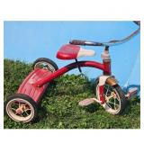 Vintage Red Metal Tricycle for Kids