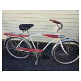 EARLY HUFFY BOYS BIKE WITH TANK HAS BEEN HACKED