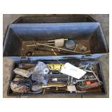 NEW PARTS BINS & USED PLASTIC TOOL BOX WITH