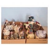 Lot of 10+ Christmas Snowman Figurines