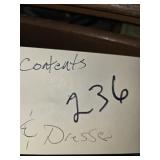 DRESSER & CONTENTS WITH WRENCH SET-MISSING 1