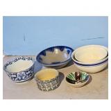 Salmon Falls Stoneware 1997 Lot of 5 Bowls-Majolic