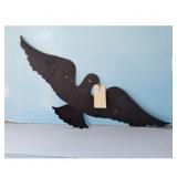 Vintage Metal Dove Silhouette Wall Art
