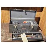 Craftsman Metal Toolbox with Assorted Tools