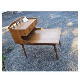 Wooden Telephone Stand End Table with Drawer