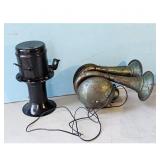 Dual Trumpet Horns and Single Ooga Horn
