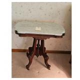 Antique Marble Top Parlor Table