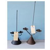Vintage Metal Candlestick Holders Lot of 2