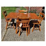 Temple  Stuart Dinette Set-Drop leaf/4 chairs