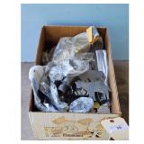 Box of Metal Animal Cookie Cutters/Wall Sconce/Tin