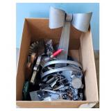 Box of Metal Cookie Cutters & Decor Lot - Bow, &