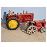 Cast Iron Massey Harris Tractor Toy Lot