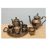 Vintage Silver Plated Tea Set with Tray