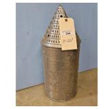 Vintage Tin Pieced Lantern "Beef N Shake" with S