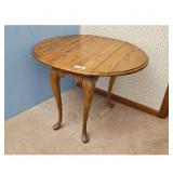 Antique Oak Drop Leaf Side Table