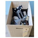 Lot of Decorative Metal Items: Cow Figurine, Heart