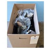 Box of Tin Pierced items- Mason Jar Lamps wi/ Deco