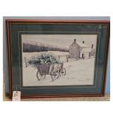 Framed Art Print "Winters Harvest" by Dan Campan