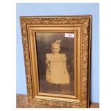 Antique Gilded Framed Portrait Photograph of a You