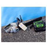 EGO 56V Lithium-Ion Chainsaw w/ Battery & Charger
