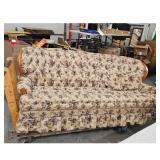 Laz-y-Boy Sofa with Tufted Back and Skirted Base