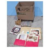 Box ofCross Stitch Pattern Books & Embroidery Flos