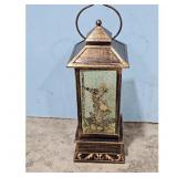 Vintage Style Water Lantern with Birds and Glitter