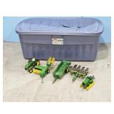 John Deere Toy Tractor and Farm Equipment Lot