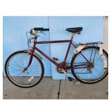 Physiofit Burgundy Cruiser Bicycle