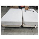 Two Twin Size Mattresses w/ Box Springs & Bed cont