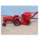 International Farmall 756 Tractor and Grinder Mix