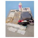 Fishing Lure Making Supplies Lot - Hooks, Beads, L