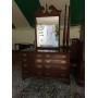 5 PC. QUEEN SIZE CHERRY BEDROOM SUITE WITH