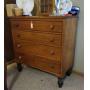 EARLY CHERRY DOVETAIL 4 DRAWER DRESSER